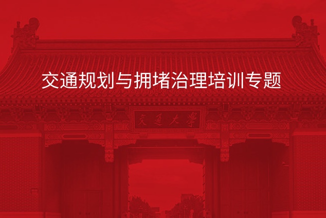 南京大学交通规划与拥堵治理培训专题